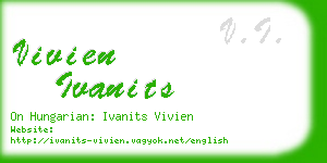 vivien ivanits business card